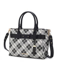 MKF Collection Vivian Plaid Satchel Bag by Mia K