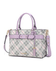 MKF Collection Vivian Plaid Satchel Bag by Mia K