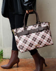 MKF Collection Vivian Plaid Satchel Bag by Mia K