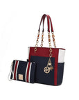 MKF Rochelle Color Block Tote with Wristlet Mia K