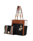 MKF Rochelle Color Block Tote with Wristlet Mia K