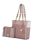 MKF Rochelle Color Block Tote with Wristlet Mia K