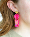 Nora Earrings - Tropical Pink