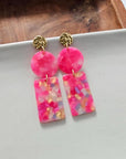 Nora Earrings - Tropical Pink