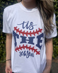 PLUS Tis the Season Baseball Tee