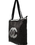 OC Lettering Sparkly Sequins Tote bag