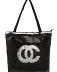 OC Lettering Sparkly Sequins Tote bag