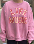 Live Music Lover Oversized Sweatshirt