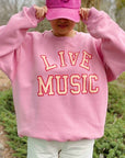 Live Music Lover Oversized Sweatshirt