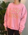 Live Music Lover Oversized Sweatshirt