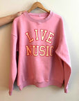 Live Music Lover Oversized Sweatshirt