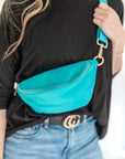 Colorful Nylon Sling Bum Hip Bag with Strap