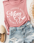 Mom Stressed Blessed Mess  Muscle Tank Top