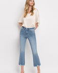 VERVET by Flying Monkey High Rise Crop Flare Jeans