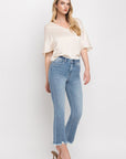 VERVET by Flying Monkey High Rise Crop Flare Jeans