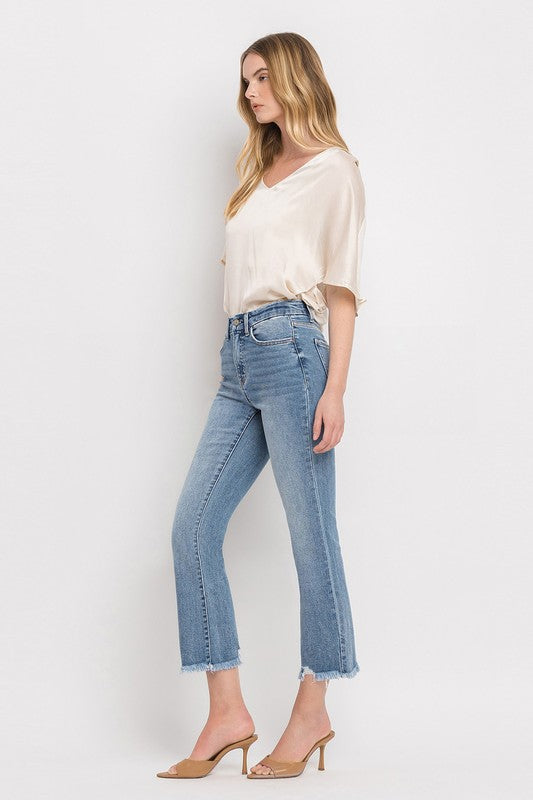 VERVET by Flying Monkey High Rise Crop Flare Jeans