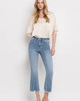 VERVET by Flying Monkey High Rise Crop Flare Jeans