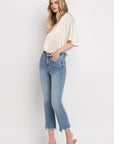 VERVET by Flying Monkey High Rise Crop Flare Jeans