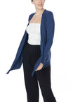 Fabina Bamboo Simple Tie Front Cardigan