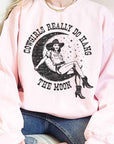 Cowgirls Hang The Moon Oversized Sweatshirt