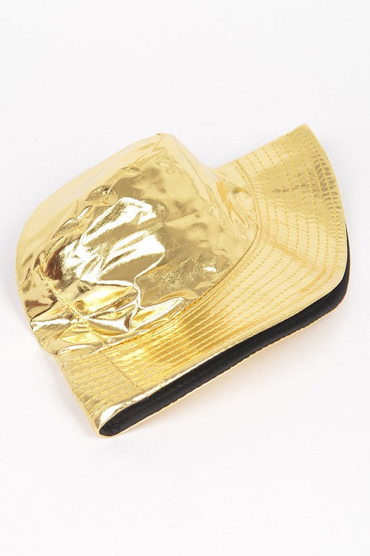 Metallic Shiny Bucket Hat