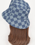 Checker Denim Bucket Hat