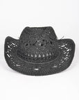 Crochet Straw Cowboy Hat