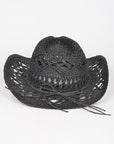 Crochet Straw Cowboy Hat