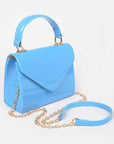 Patent Leather Top Handle Swing Bag