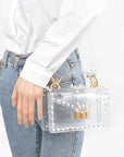 Pearl Studs Transparent Stadium Clear Bag