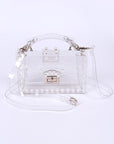 Pearl Studs Transparent Stadium Clear Bag