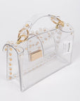 Pearl Studs Transparent Stadium Clear Bag