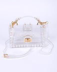 Pearl Studs Transparent Stadium Clear Bag