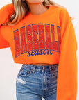 Baseball Oversized Graphic Fleece Sweatshirts