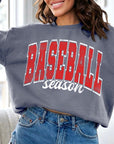 Baseball Oversized Graphic Fleece Sweatshirts