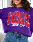 Baseball Oversized Graphic Fleece Sweatshirts