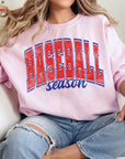 Baseball Oversized Graphic Fleece Sweatshirts