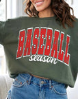 Baseball Oversized Graphic Fleece Sweatshirts