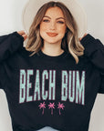 Beach Bum Oversized Graphic Fleece Sweatshirts