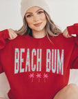 Beach Bum Oversized Graphic Fleece Sweatshirts