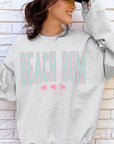 Beach Bum Oversized Graphic Fleece Sweatshirts