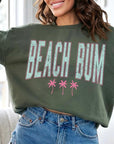 Beach Bum Oversized Graphic Fleece Sweatshirts