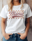 Mama Retro Checkered Graphic Tee