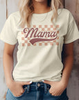 Mama Retro Checkered Graphic Tee