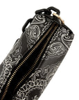 Paisley Print Rectangular Bag with Strap