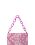 Paisley Print Rectangular Bag with Strap