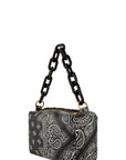 Paisley Print Rectangular Bag with Strap