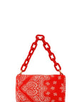 Paisley Print Rectangular Bag with Strap