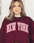 New York State Oversized Graphic Sweatshirts