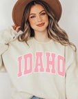 Idaho State Oversized Graphic Fleece Sweatshirts